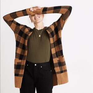 Madewell Buffalo Check Kent Cardigan